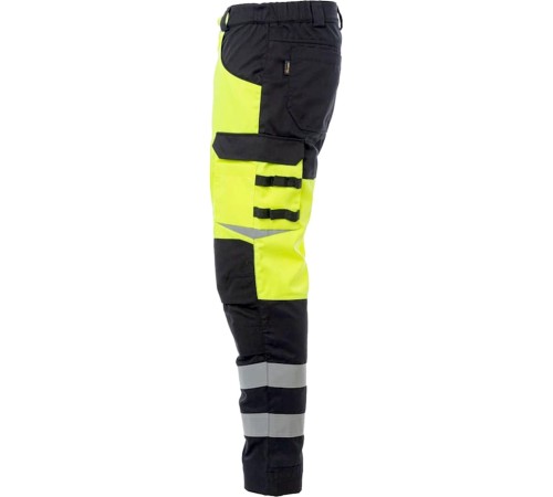 Брюки сигнальные Brodeks KS309, цвет жёлтый, чёрный Брюки сигнальные Brodeks KS309, цвет жёлтый, чёрный