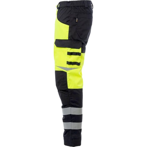 Брюки сигнальные Brodeks KS309, цвет жёлтый, чёрный Брюки сигнальные Brodeks KS309, цвет жёлтый, чёрный