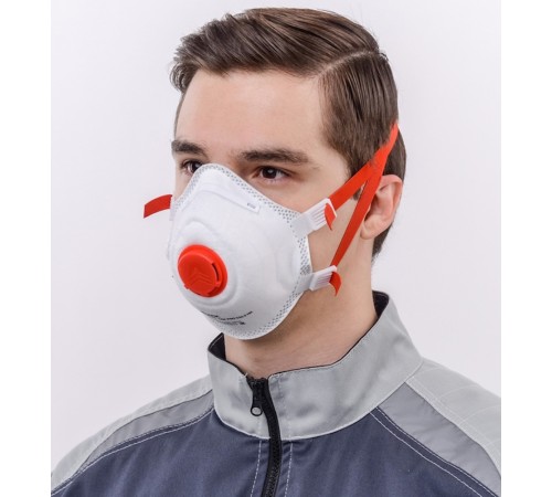 Респиратор чашеобразный DSK PRO 5512 НК с клапаном, FFP3 (10 шт) Респиратор чашеобразный DSK PRO 5512 НК с клапаном, FFP3 (10 шт)