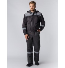 Костюм Титан-2 СОП IMP (тк.Смесовая,210) п/к, т.серый/св.серый