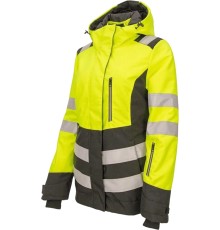 Куртка сигнальная женская зимняя Brodeks KW230, цвет жёлтый, чёрный