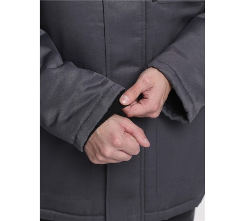 Куртка зимняя для бригадира NEW (тк.Смесовая,210), т.серый/красный Куртка зимняя для бригадира NEW (тк.Смесовая,210), т.серый/красный