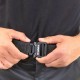 Ремень Brodeks KM102 + стрейч, цвет чёрный, длина 140 см