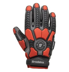 Перчатки рабочие Brodeks G-63i, цвет серый, чёрный, красный