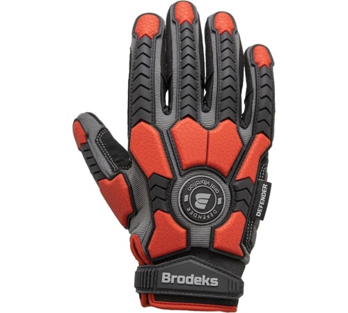 Перчатки рабочие Brodeks G-63i, цвет серый, чёрный, красный Перчатки рабочие Brodeks G-63i, цвет серый, чёрный, красный