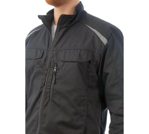 Куртка летняя мужская Brodeks KS202, цвет чёрный Куртка летняя мужская Brodeks KS202, цвет чёрный