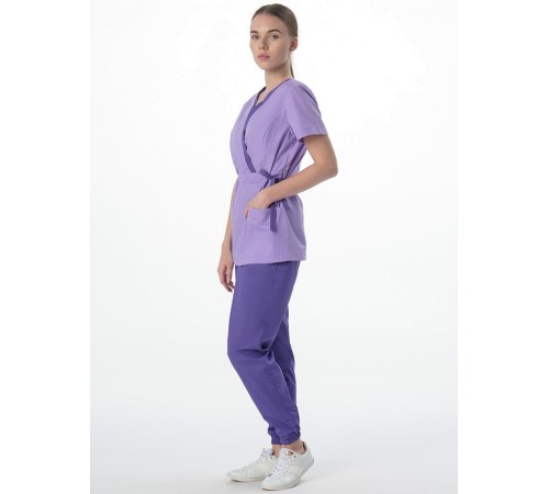Костюм женский Симпл-001 (тк.Смесовая,120) MedLine, фиолетовый/сирень Костюм женский Симпл-001 (тк.Смесовая,120) MedLine, фиолетовый/сирень