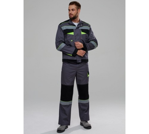 Костюм Ховард-2 IMP (тк.Смесовая,240) п/к, т.серый/черный/лимонный Костюм Ховард-2 IMP (тк.Смесовая,240) п/к, т.серый/черный/лимонный