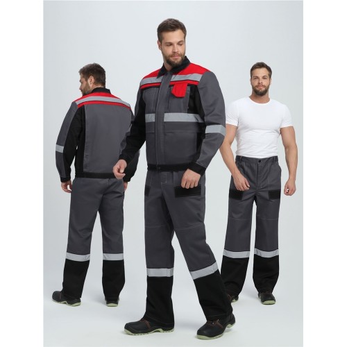 Костюм Виват-1 Премиум IMP (тк.Смесовая,240) брюки, т.серый/черный/красный Костюм Виват-1 Премиум IMP (тк.Смесовая,240) брюки, т.серый/черный/красный