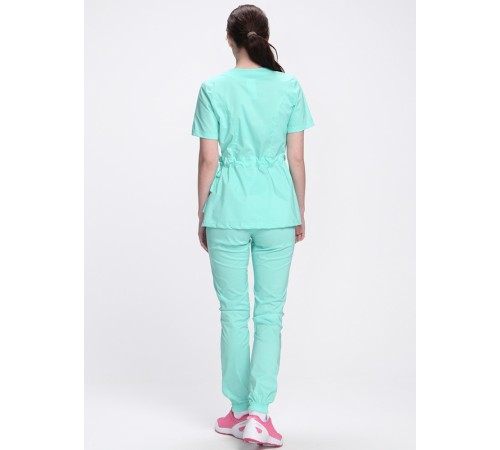Костюм женский хирургический Модерн-004 (тк.Стрейч,120) MedLine, мятный Костюм женский хирургический Модерн-004 (тк.Стрейч,120) MedLine, мятный