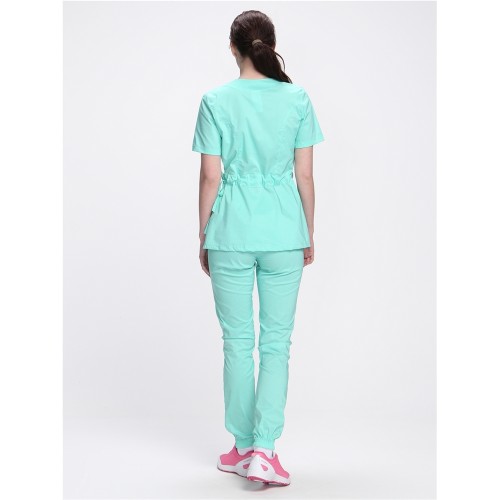 Костюм женский хирургический Модерн-004 (тк.Стрейч,120) MedLine, мятный Костюм женский хирургический Модерн-004 (тк.Стрейч,120) MedLine, мятный