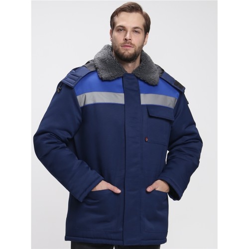 87487782 Куртка зимняя Бригада NEW (тк.Смесовая,210), т.синий/васильковый 87487782 Куртка зимняя Бригада NEW (тк.Смесовая,210), т.синий/васильковый