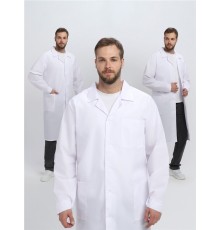 Халат мужской Классика (тк.ТиСи), белый