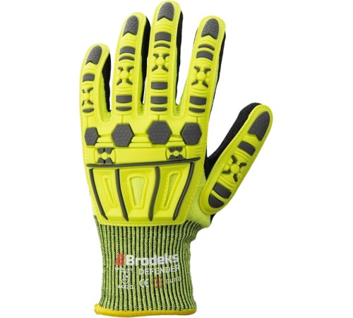 Перчатки рабочие Brodeks GC-22i, цвет серый, чёрный, жёлтый Перчатки рабочие Brodeks GC-22i, цвет серый, чёрный, жёлтый