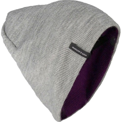 Шапка Brodeks Light Bicolor, цвет фиолетовый, серый Шапка Brodeks Light Bicolor, цвет фиолетовый, серый