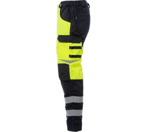 Брюки сигнальные Brodeks KS309, цвет жёлтый, чёрный Брюки сигнальные Brodeks KS309, цвет жёлтый, чёрный