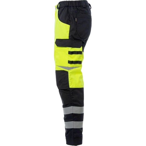 Брюки сигнальные Brodeks KS309, цвет жёлтый, чёрный Брюки сигнальные Brodeks KS309, цвет жёлтый, чёрный