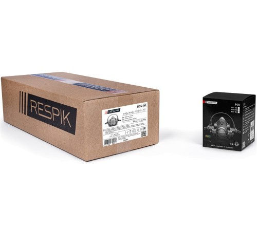 Полумаска RESPIK® 800, серый Полумаска RESPIK® 800, серый