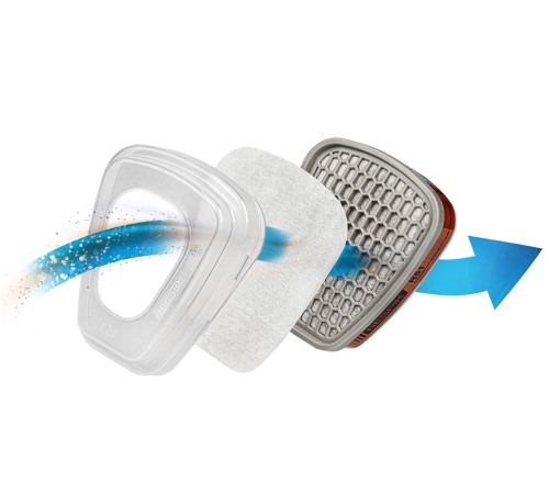 Фильтр противоаэрозольный RESPIK® R25 P2 R (2 шт) Фильтр противоаэрозольный RESPIK® R25 P2 R (2 шт)
