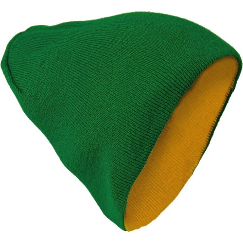 Шапка Brodeks Light Bicolor, цвет зёленый, жёлтый Шапка Brodeks Light Bicolor, цвет зёленый, жёлтый