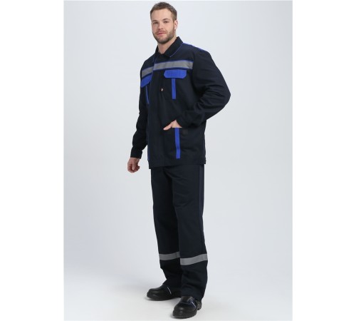 Костюм для ИТР СОП IMP (тк.Саржа,250) п/к, т.синий/васильковый Костюм для ИТР СОП IMP (тк.Саржа,250) п/к, т.синий/васильковый
