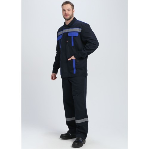 Костюм для ИТР СОП IMP (тк.Саржа,250) п/к, т.синий/васильковый Костюм для ИТР СОП IMP (тк.Саржа,250) п/к, т.синий/васильковый