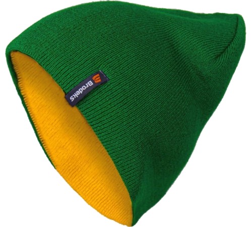 Шапка Brodeks Light Bicolor, цвет зёленый, жёлтый Шапка Brodeks Light Bicolor, цвет зёленый, жёлтый