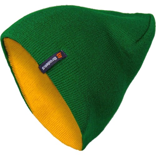 Шапка Brodeks Light Bicolor, цвет зёленый, жёлтый Шапка Brodeks Light Bicolor, цвет зёленый, жёлтый