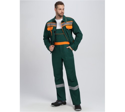 Костюм для ИТР СОП IMP (тк.Саржа,250) п/к, т.зеленый/оранжевый Костюм для ИТР СОП IMP (тк.Саржа,250) п/к, т.зеленый/оранжевый