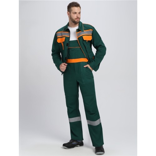 Костюм для ИТР СОП IMP (тк.Саржа,250) п/к, т.зеленый/оранжевый Костюм для ИТР СОП IMP (тк.Саржа,250) п/к, т.зеленый/оранжевый