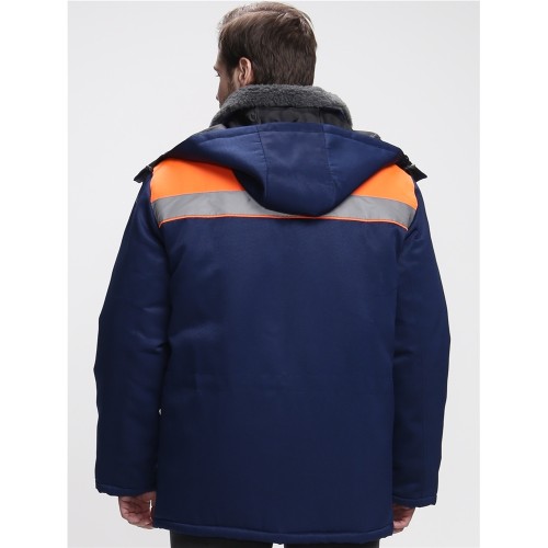 87466427 Куртка зимняя для бригадира NEW (тк.Смесовая,210), т.синий/оранжевый 87466427 Куртка зимняя для бригадира NEW (тк.Смесовая,210), т.синий/оранжевый
