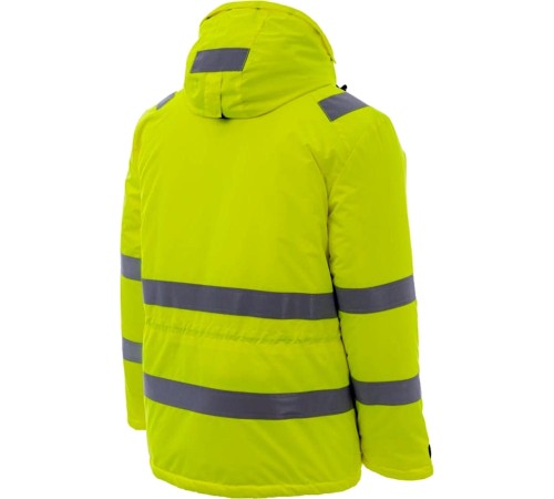 Куртка-парка сигнальная зимняя Brodeks KW220, цвет жёлтый Куртка-парка сигнальная зимняя Brodeks KW220, цвет жёлтый