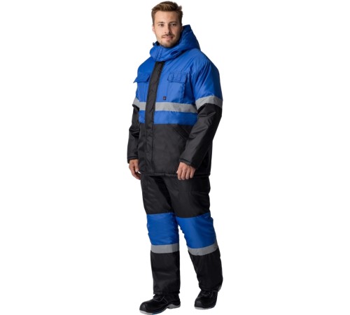 Костюм зимний Мегрес-2 СОП (тк.OxLine,90) п/к, васильковый/черный Костюм зимний Мегрес-2 СОП (тк.OxLine,90) п/к, васильковый/черный