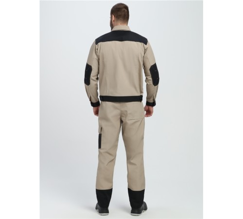 Костюм Вестгард-1 (тк.Канвас,260) брюки, бежевый/черный Костюм Вестгард-1 (тк.Канвас,260) брюки, бежевый/черный