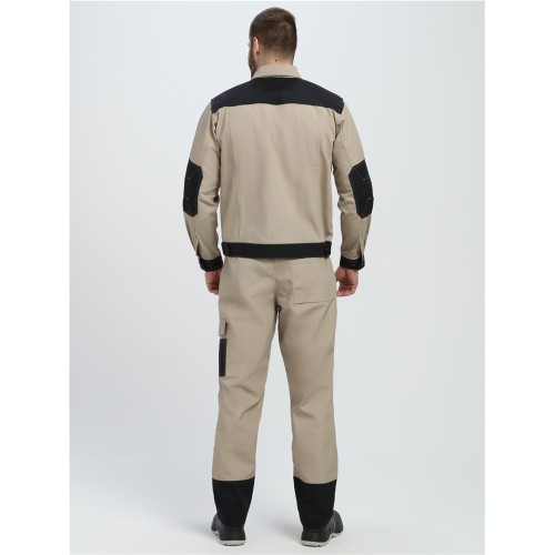 Костюм Вестгард-1 (тк.Канвас,260) брюки, бежевый/черный Костюм Вестгард-1 (тк.Канвас,260) брюки, бежевый/черный