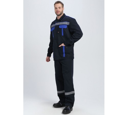 Костюм для ИТР СОП IMP (тк.Саржа,250) п/к, т.синий/васильковый Костюм для ИТР СОП IMP (тк.Саржа,250) п/к, т.синий/васильковый