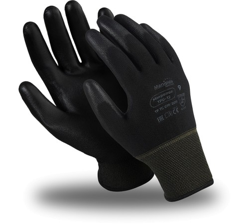Перчатки Manipula Specialist® Микропол (нейлон+полиуретан), TPU-12/MG-161 Перчатки Manipula Specialist® Микропол (нейлон+полиуретан), TPU-12/MG-161