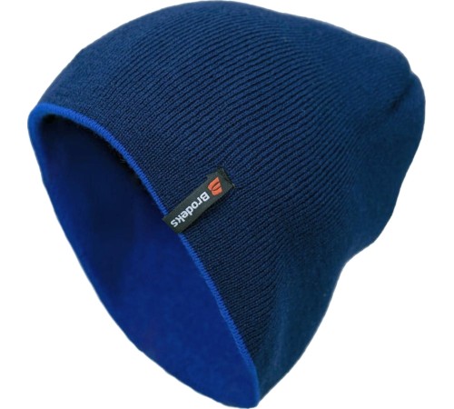 Шапка Brodeks Light Bicolor, цвет тёмно-синий, синий Шапка Brodeks Light Bicolor, цвет тёмно-синий, синий