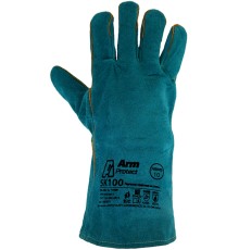 Краги спилковые ArmProtect с усилением швов и подкладкой, SK100
