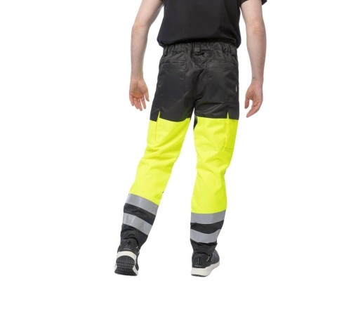 Брюки сигнальные Brodeks KS313, цвет жёлтый, чёрный Брюки сигнальные Brodeks KS313, цвет жёлтый, чёрный