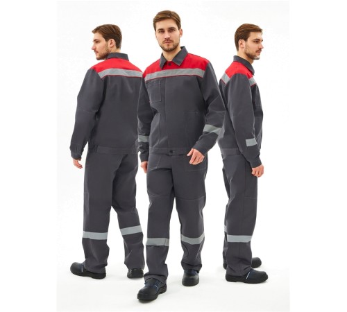 Костюм Липецк-1 СОП CH (тк.Смесовая,280) брюки, т.серый/красный Костюм Липецк-1 СОП CH (тк.Смесовая,280) брюки, т.серый/красный