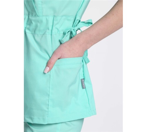 Костюм женский хирургический Модерн-004 (тк.Стрейч,120) MedLine, мятный Костюм женский хирургический Модерн-004 (тк.Стрейч,120) MedLine, мятный