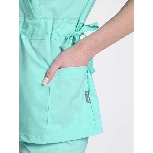 Костюм женский хирургический Модерн-004 (тк.Стрейч,120) MedLine, мятный Костюм женский хирургический Модерн-004 (тк.Стрейч,120) MedLine, мятный