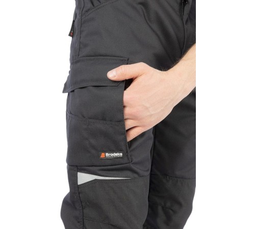 Брюки летние мужские Brodeks KS302, цвет чёрный Брюки летние мужские Brodeks KS302, цвет чёрный