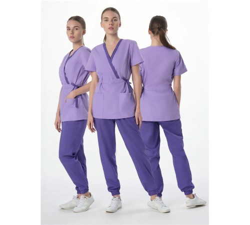 Костюм женский Симпл-001 (тк.Смесовая,120) MedLine, фиолетовый/сирень Костюм женский Симпл-001 (тк.Смесовая,120) MedLine, фиолетовый/сирень