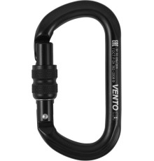 Карабин VENTO™ Овал с муфтой keylock, vpro 0042 black/vnt1042