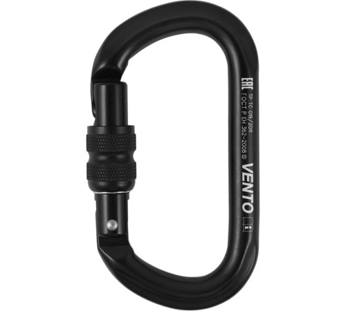 Карабин VENTO™ Овал с муфтой keylock, vpro 0042 black/vnt1042 Карабин VENTO™ Овал с муфтой keylock, vpro 0042 black/vnt1042