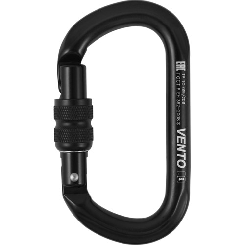 Карабин VENTO™ Овал с муфтой keylock, vpro 0042 black/vnt1042 Карабин VENTO™ Овал с муфтой keylock, vpro 0042 black/vnt1042
