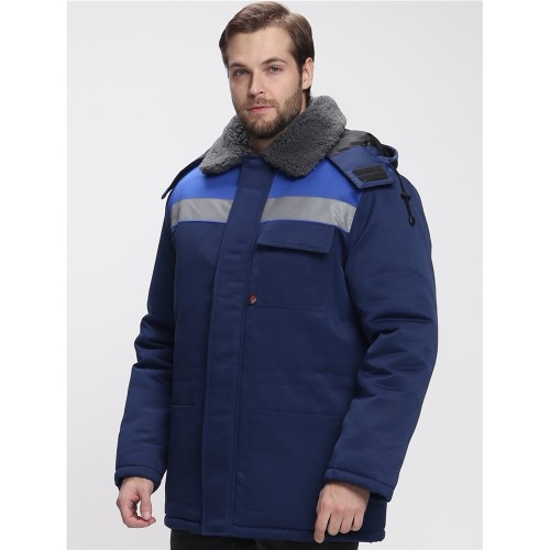 87487782 Куртка зимняя Бригада NEW (тк.Смесовая,210), т.синий/васильковый 87487782 Куртка зимняя Бригада NEW (тк.Смесовая,210), т.синий/васильковый