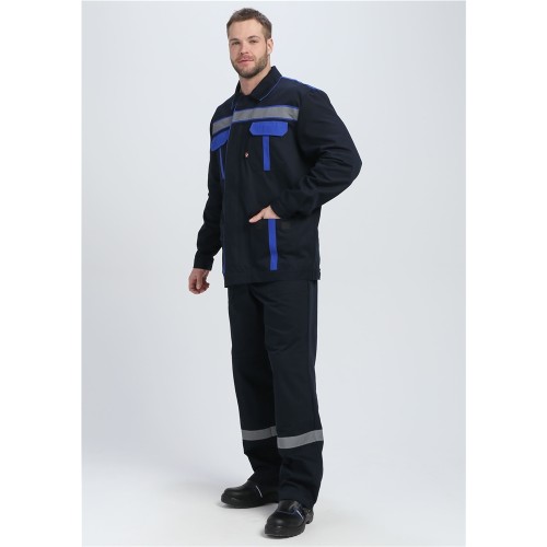 Костюм для ИТР СОП UZ (тк.Саржа,250) брюки, т.синий/васильковый Костюм для ИТР СОП UZ (тк.Саржа,250) брюки, т.синий/васильковый